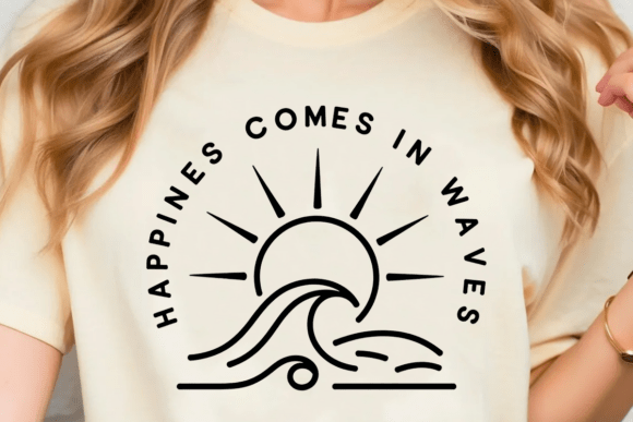 Bringing Calm to Craft: Why the Happiness Comes in Waves SVG Resonates with Modern Creators