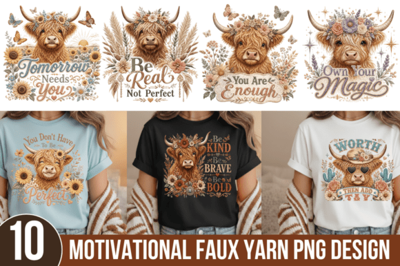 Choosing the Right Design: A Guide to Motivational Highland Cow Faux Yarn PNG for Creative Projects