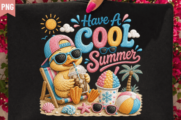 Cool Summer Vacation Faux Yarn PNG Design: Avoiding Common Pitfalls for Professional Results