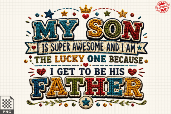Creating Meaningful Bonds with the Awesome Son Father Faux Yarn T-shirt PNG