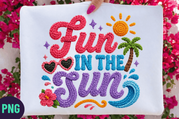 Integrating Fun in the Sun Faux Yarn PNG Sublimation into Your Creative Workflow