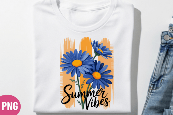 Summer Vibes Beach Floral T-shirt Png