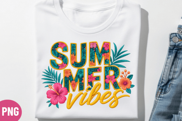 Summer Vibes T-Shirt Design: Tropical Aesthetics for Modern Creators