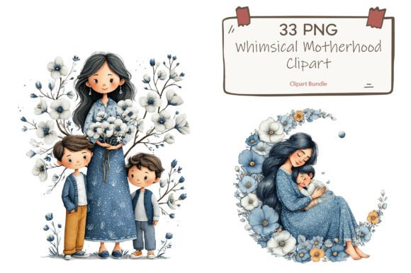 Whimsical Motherhood Clipart Guide