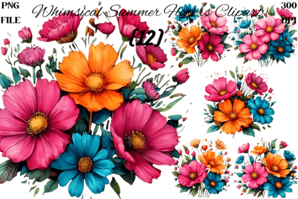 Whimsical Summer Flowers Clipart PNG Guide